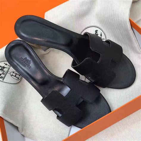 hermes black oasis sandal